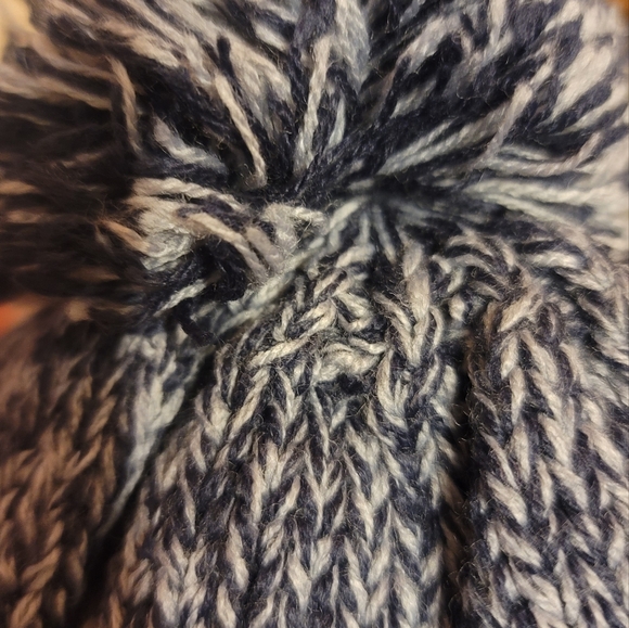 Adidas blue/grey tassel toboggan hat. Could be men's or women's. - Picture 2 of 6